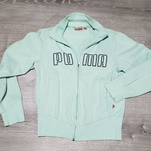 Puma Mint Green Zip Up Sweat Jacket